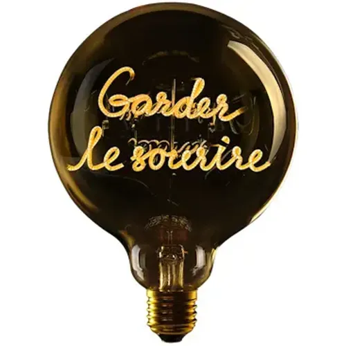 Ampoule LED à poser E27 Garder Le Sourire - Message in the Bulb - Modalova