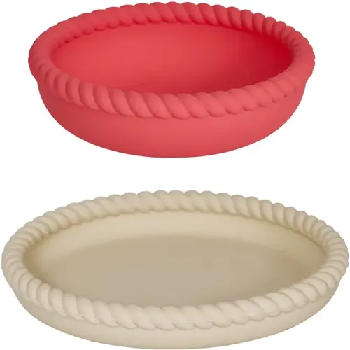 Assiette mini et bol en silicone - OYOY Living Design - Modalova