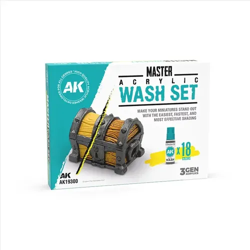 Peinture Master Acrylic Wash (x18) - AK Interactive - Modalova