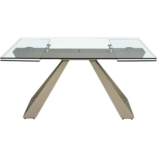 Table à manger à rallonge rectangulaire verre trempé - Angel Cerdà - Modalova