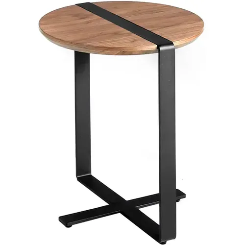 Table d'angle de noyer et acier - Angel Cerdà - Modalova