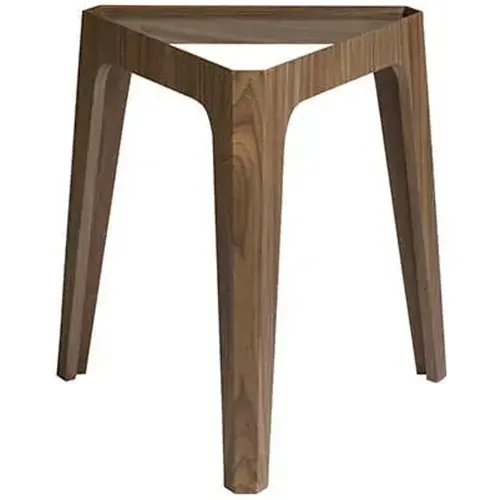 Table d'angle triangulaire en verre noyer - Angel Cerdà - Modalova