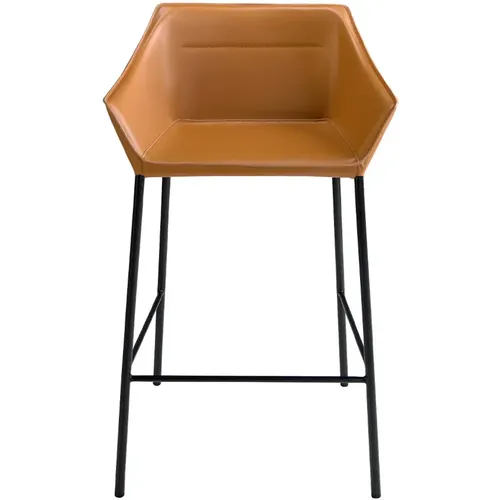 Tabouret en croûte de cuir - Angel Cerdà - Modalova