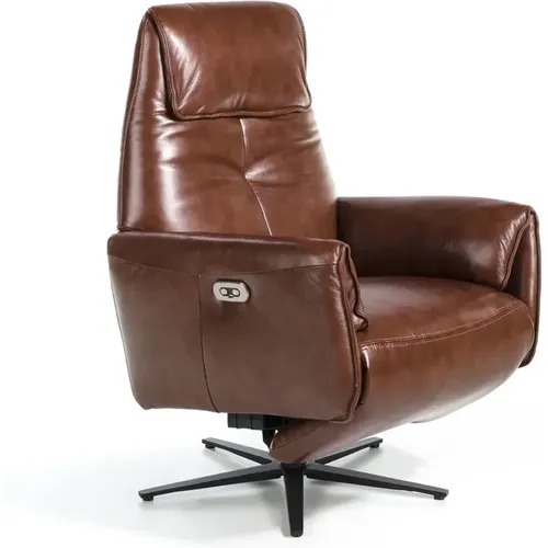 Fauteuil pivotant double relax en cuir - Angel Cerdà - Modalova