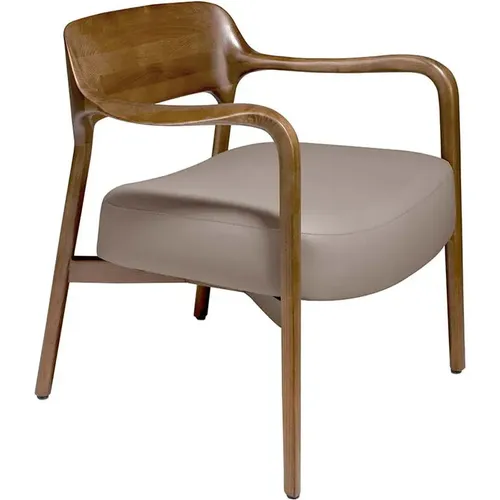 Fauteuil en croûte de cuir de vison - Angel Cerdà - Modalova