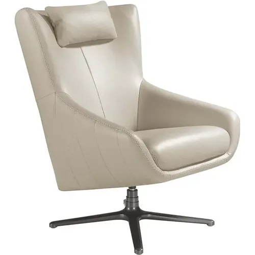 Fauteuil pivotant en cuir - Angel Cerdà - Modalova