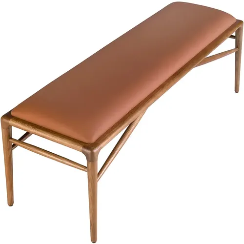Tabouret en croûte de cuir - Angel Cerdà - Modalova