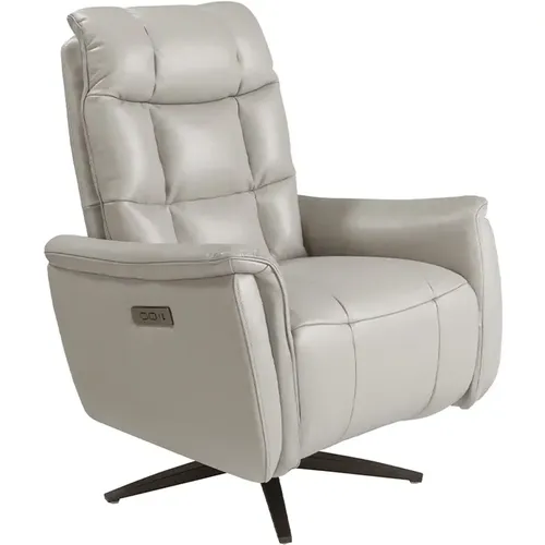 Fauteuil pivotant en cuir - Angel Cerdà - Modalova