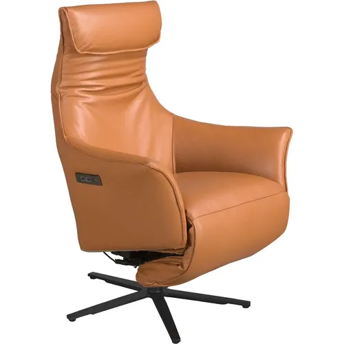 Fauteuil pivotant en cuir - Angel Cerdà - Modalova