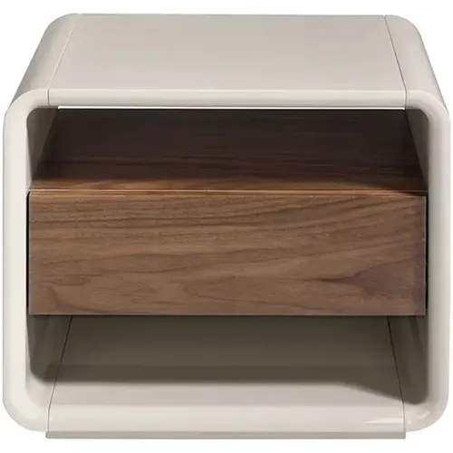 Table de chevet en bois de noyer et MDF - Angel Cerdà - Modalova