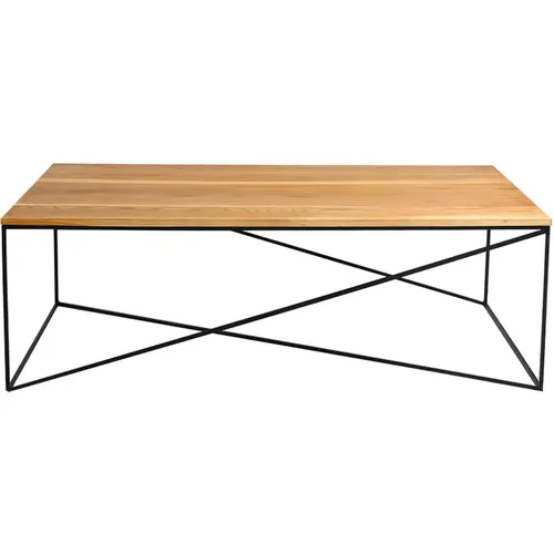 Table basse en bois massif Memo 140 cm - CUSTOM FORM - Modalova