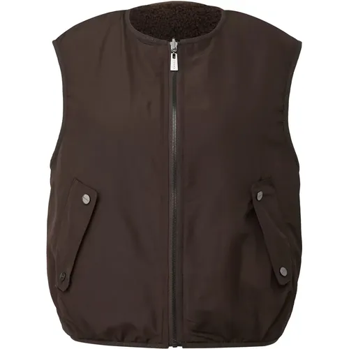 Veste sans manche en peluche - comma - Modalova