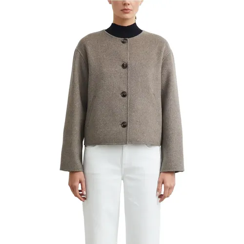 Veste réversible avec écharpe amovible - comma - Modalova