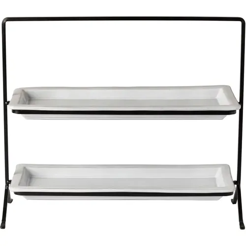 Plateau rectangulaire avec support métallique Plano - Costa Nova - Modalova