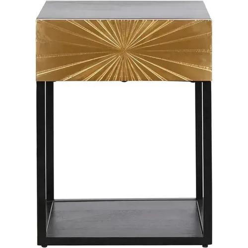 Table de chevet métal bois - DKD Home Decor - Modalova