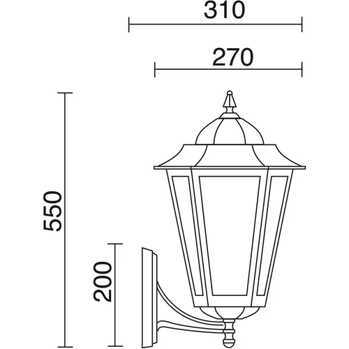 Support murale classique Elite 6 IP44 E27 - Dopo lighting - Modalova