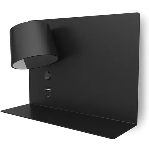 Applique murale avec lecteur Serene Right SMD 732lm(434lm) CRI80 2700K USB A-USB C - Exo lighting - Modalova