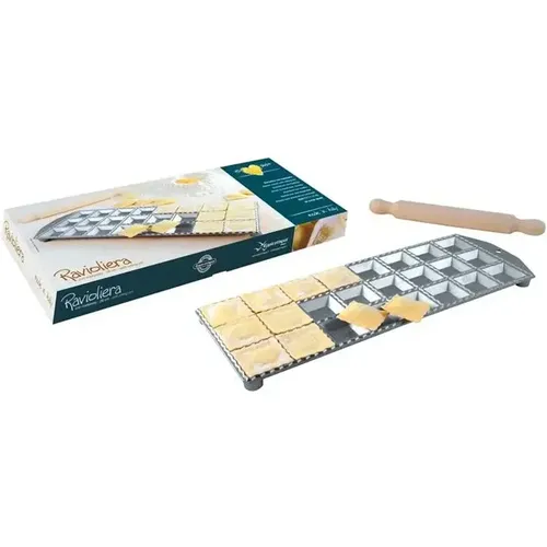 Moule à ravioli 24 empreintes carrées avec rouleau en bois - Eppicotispai - Modalova