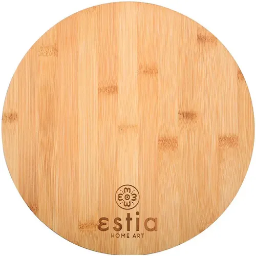 Planche à découper en bambou ronde Essentials - Estia Home Art - Modalova