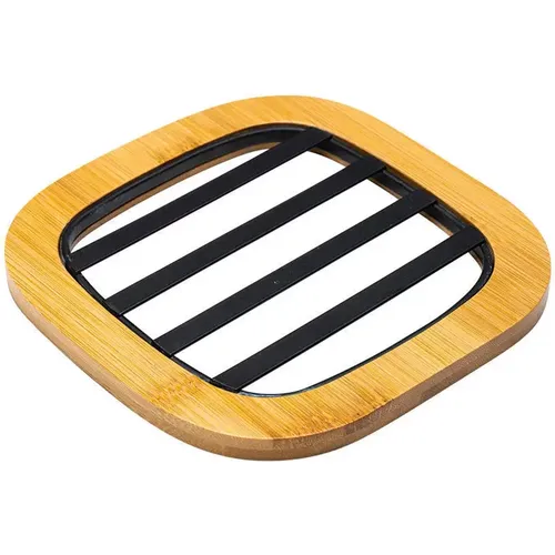 Dessous de plat métallique Bamboo Essentials - Estia Home Art - Modalova