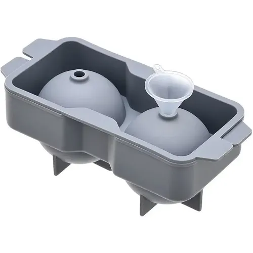 Bac à glaçons 2 cases rondes en silicone - Estia Home Art - Modalova
