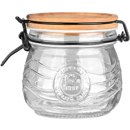 Bocal de conservation en verre avec couvercle à clips Allure - Estia Home Art - Modalova