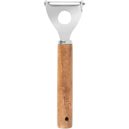 Éplucheur allure en acier avec manche en bois - Estia Home Art - Modalova