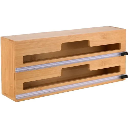 Distributeur à rouleaux double Bamboo Essentials - Estia Home Art - Modalova