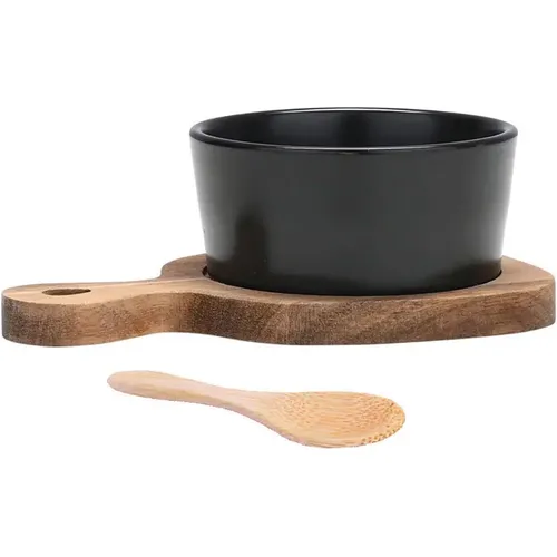 Plateau de table avec bol et cuillère en céramique Allure - Estia Home Art - Modalova