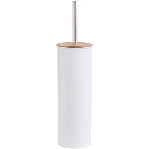 Brosse de toilette en métal Bamboo Essentials - Estia Home Art - Modalova