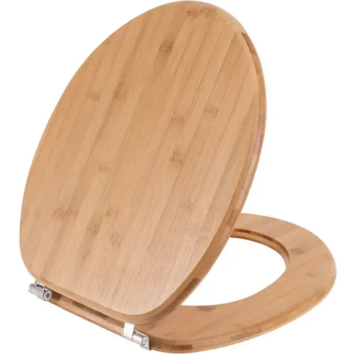 Siège de toilette avec charnières en acier réglables Bamboo Essentials - Estia Home Art - Modalova