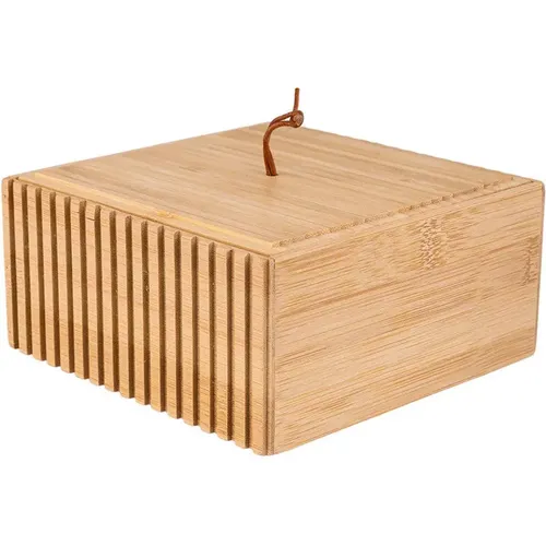 Boîte de rangement et d'organisation en bamboo Essentials - Estia Home Art - Modalova