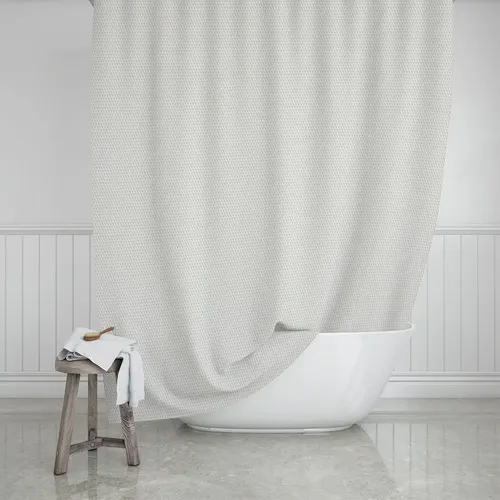 Rideau de salle de bain imperméable en polyester Camélia - Estia Home Art - Modalova