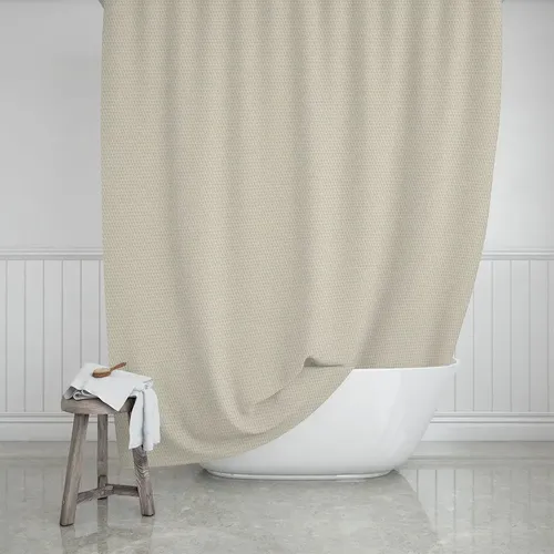 Rideau de salle de bain imperméable en polyester Camélia - Estia Home Art - Modalova