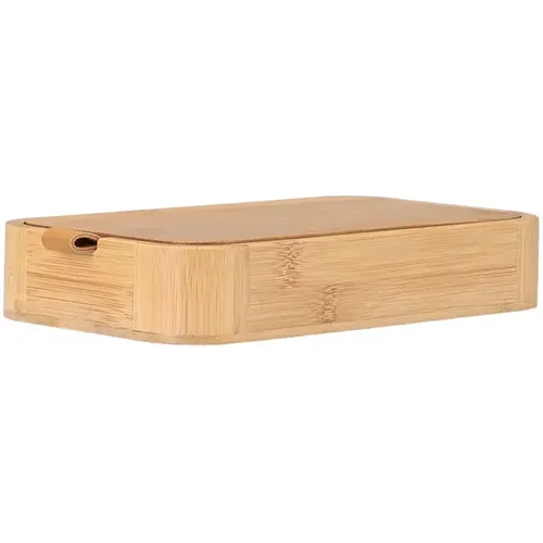Boîte de rangement et d'organisation avec miroir en bamboo Essentials - Estia Home Art - Modalova