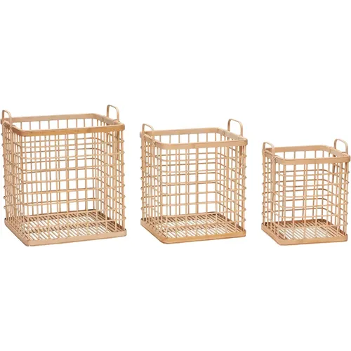 Paniers carré Hubsch Interior (x3) - Hubsch Interior - Modalova
