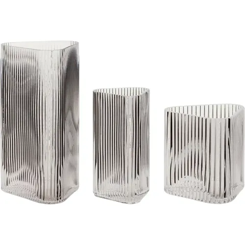 Vases triangulaire Elements (x3) - Hubsch Interior - Modalova