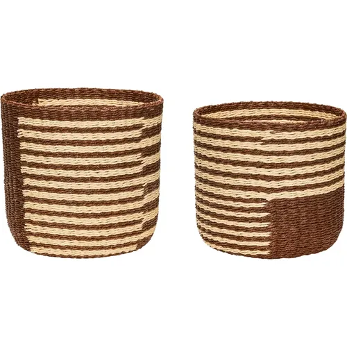Panier de rangement Twine (x2) - Hubsch Interior - Modalova