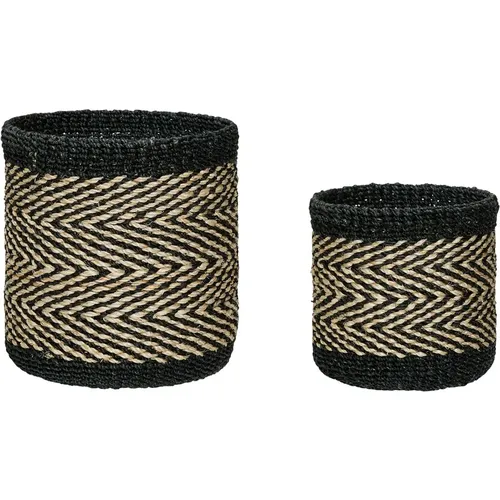 Panier de rangement Criss Cross (x2) - Hubsch Interior - Modalova