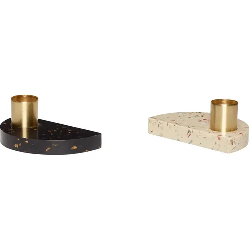 Bougeoirs Crescent (x2) - Hubsch Interior - Modalova