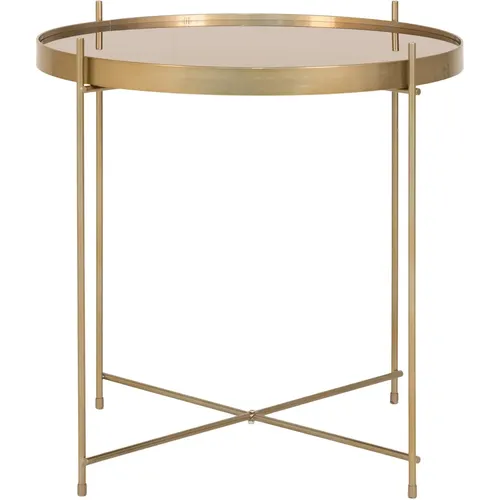 Table basse en acier coloré avec verre Venezia - House Nordic - Modalova