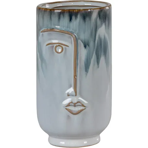 Vase en céramique rond avec visage - House Nordic - Modalova