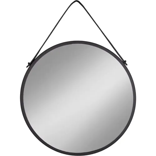 Miroir en acier avec bracelet en cuir artificiel Trapani - House Nordic - Modalova
