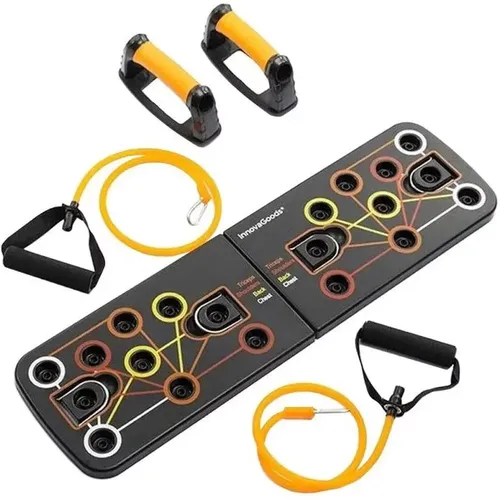 Planche de pompes avec bandes de résistance et guide d'exercices Push-Up Pulsher - InnovaGoods - Modalova