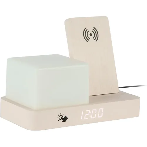 Horloge avec veilleuse LED, finition placage Retro - Karlsson - Modalova