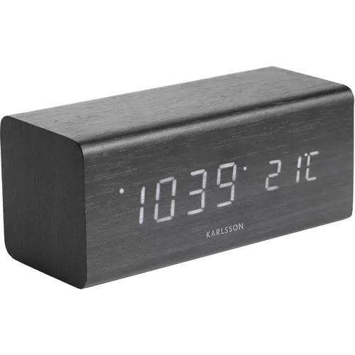 Réveil placage de bois Block LED - Karlsson - Modalova