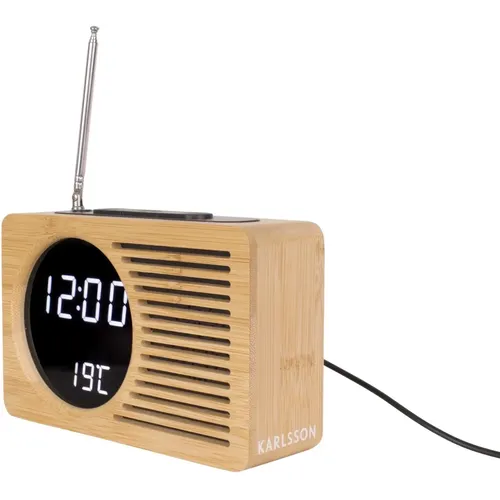 Réveil bambou Karlsson Retro Radio - Karlsson - Modalova