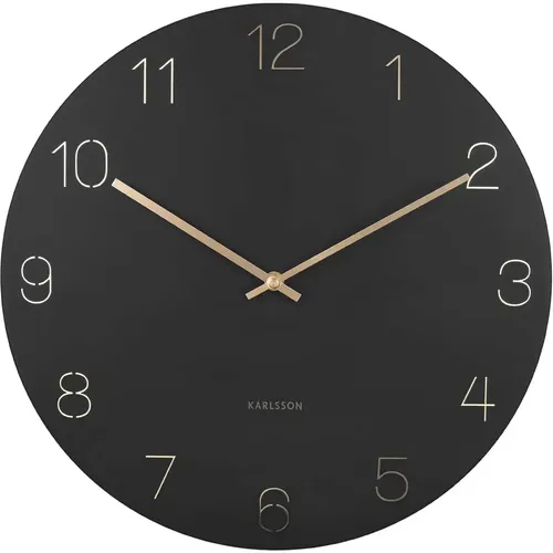 Horloge murale chiffres gravés Charm - Karlsson - Modalova