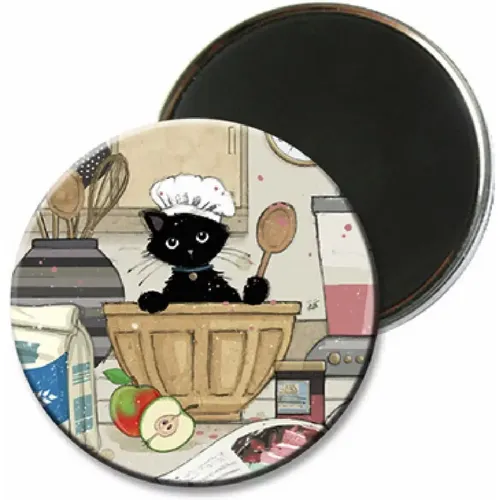 Magnet rond chaton patissier Bug Art - Kiub - Modalova