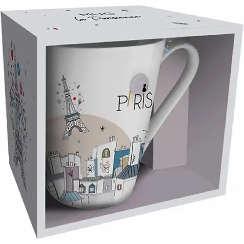 Tasse conique + boite La Parisienne Gris Te - Kiub - Modalova
